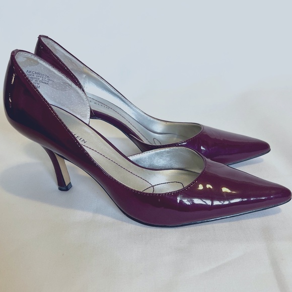 Women's Anne Klein Christa D'Orsay Plum Berry 3" Heels, Size 6.5M - Picture 9 of 10